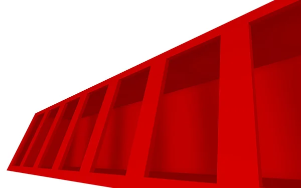 Röd innerutrymmen — Stockfoto