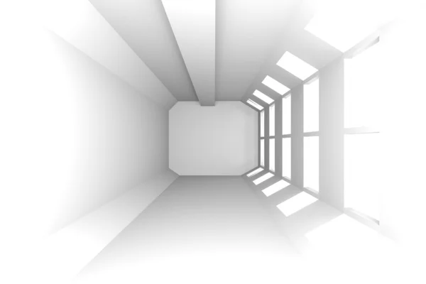 Empty white interior — Stock Photo, Image
