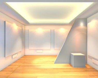 boş oda beyaz Galeri