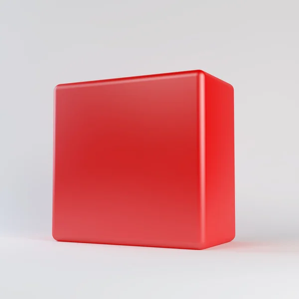 빨간색 큐브 — 스톡 사진