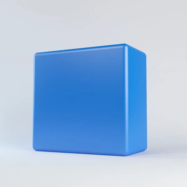 Blue cube — Stock Photo, Image