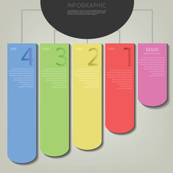 Infografischer Plan — Stockvektor