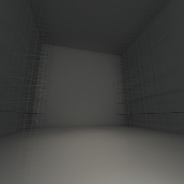 soyut siyah boş oda