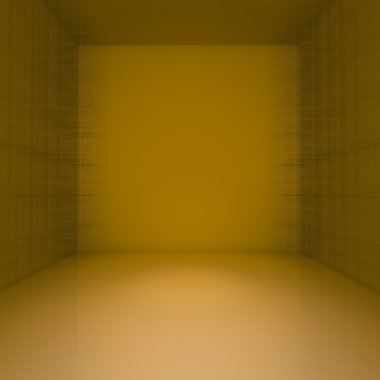 soyut altın boş oda