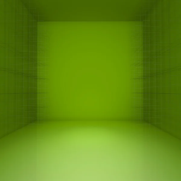 Abstract green empty room — Stock Photo, Image