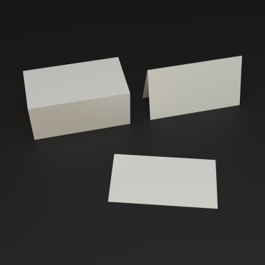  Siyah arkaplanda kartvizit