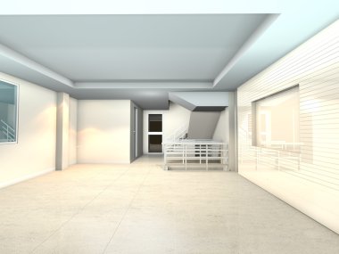 Beyaz yaşam iç tasarım