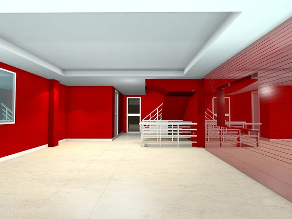 Diseño interior rojo — Foto de Stock