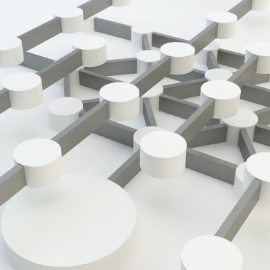 soyut beyaz bağlantı ağ 