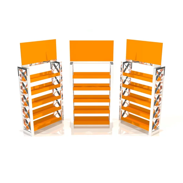 Orange shelves truss — Stock Photo, Image