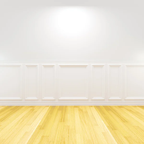 Leerer Raum weiß dekoriert — Stockfoto