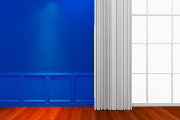 Interior blue wall — Stock Photo, Image