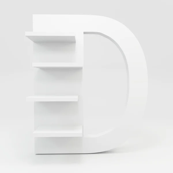 字母架形状 d — 图库照片