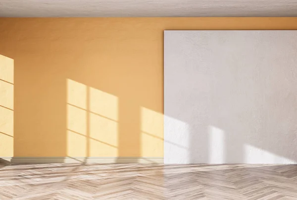 Inicio Mockup Interior Con Pared Color Habitación Vacía Decorado Con —  Fotos de Stock