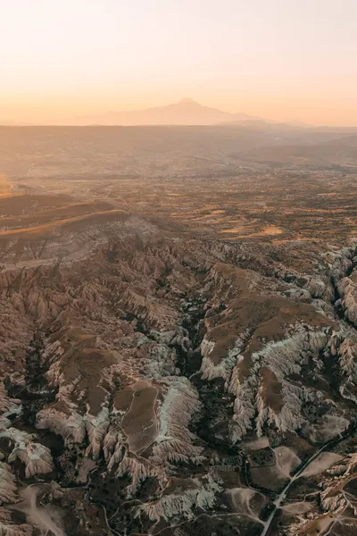 Ruhiger Sonnenaufgang Malerischer Blick Auf Das Tal Der Nähe Des — Stockfoto