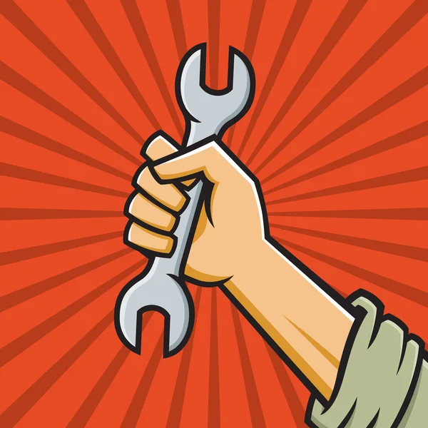 Soviet_fist_wrench — Stockvector