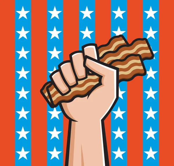 American Bacon — Stock Vector