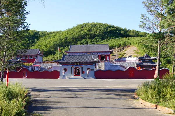 Храм Длинного Шоу Шань Гуань Ди Мяо (Хэйхэ ) — стоковое фото