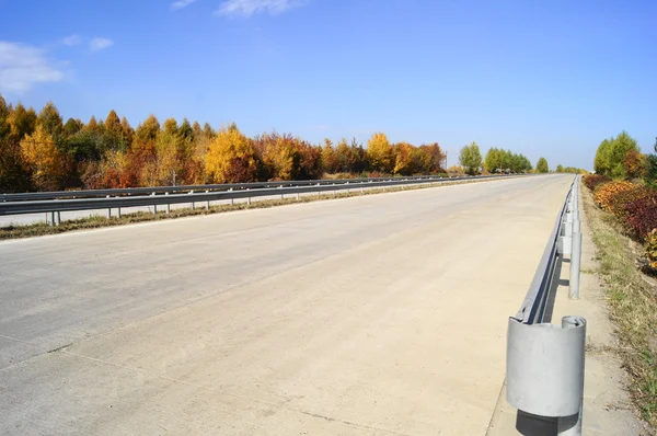 Highway in autumn — Stock Photo, Image