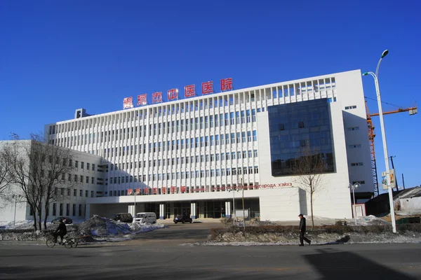 Chinese geneeskunde ziekenhuis van de stad van Heihe (China) Stockfoto