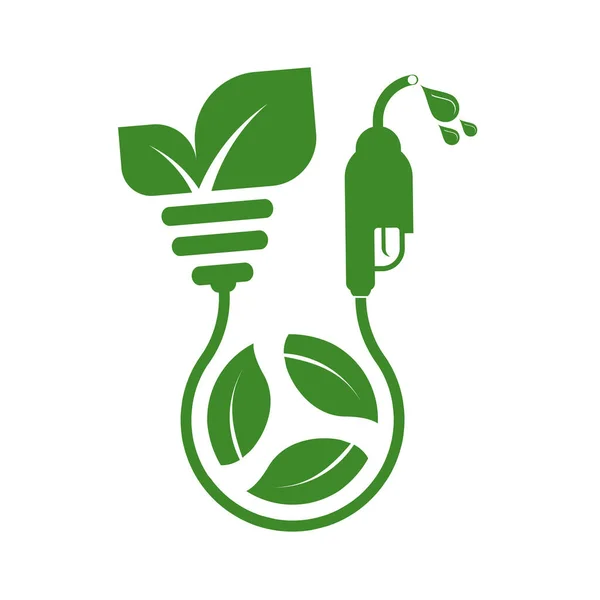 Eco Fuel Biodiesel Ecology Environmental Help World Eco Friendly Ideas — Stock Vector
