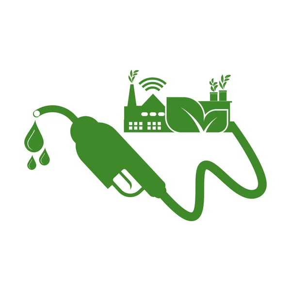 Combustible Ecológico Biodiésel Para Ecología Medio Ambiente Ayudan Mundo Con — Archivo Imágenes Vectoriales