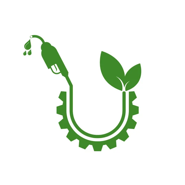 Combustible Ecológico Biodiésel Para Ecología Medio Ambiente Ayudan Mundo Con — Vector de stock