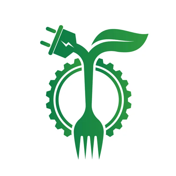 Eco Food Industry Ecology Environmental Help World Eco Friendly Ideas — Stok Vektör