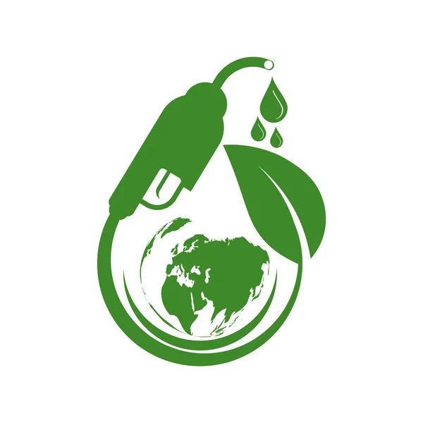 Eco Combustível Biodiesel Para Ecologia Ajuda Ambiental Mundo Com Ideias —  Vetores de Stock