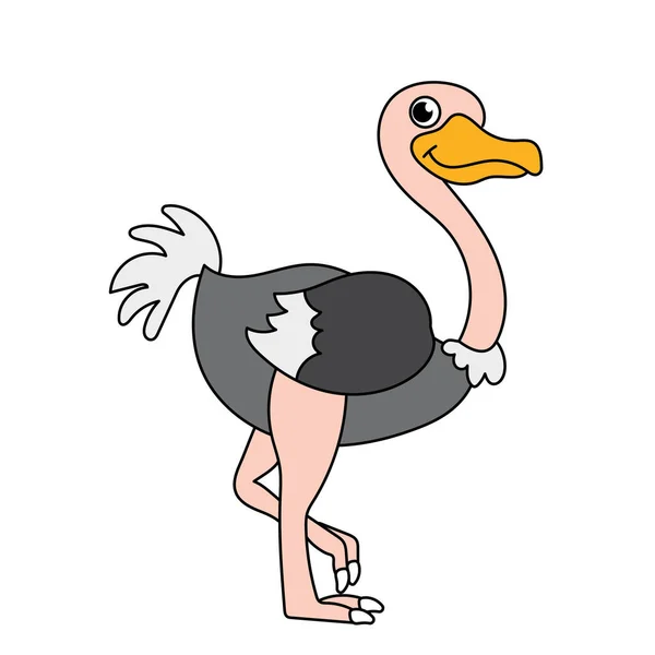 Cute Emu Vector Illustration — Stock Vector