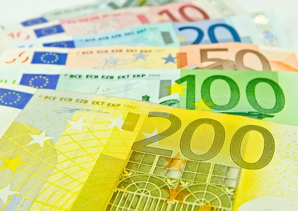 Euro money banknotes — Stock Photo, Image