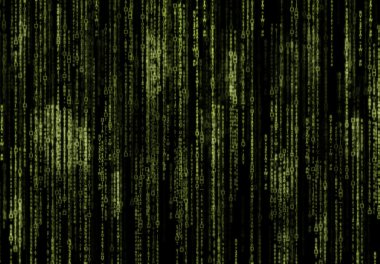 Yeşil matrix arka plan