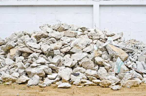 Mucchio di casa demolita — Foto Stock