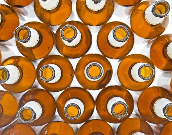 bira şişeleri Üstten Görünüm