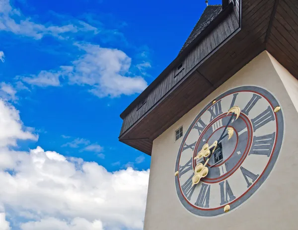 Clock tower in Graz — Stock Photo, Image