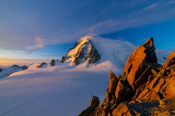 Beautiful Sunrise Colours Alps Summer — Stock Photo, Image