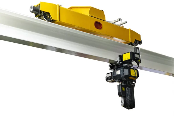 Head Electric Chain Hoist Drive Wheel Unit Install Mono Rail — 图库照片