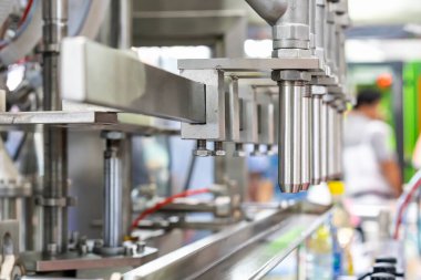 Metal stainless steel nozzle for liquid filling or discharge component machine of process manufacturing food and beverage in industrial