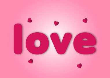 Kart vektör illüstrasyonu için kalp konsepti sevgililer günü sembollü grafik biçimi kağıt kesimi