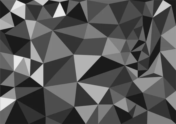 Abstrait Fond Mosaïque Style Polygone Vecteur Illustration Gris — Image vectorielle