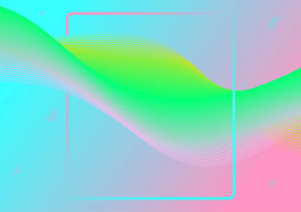Абстрактная Фоновая Волновая Линия Гладкая Кривая Фонового Иллюстрационного Вектора — стоковый вектор