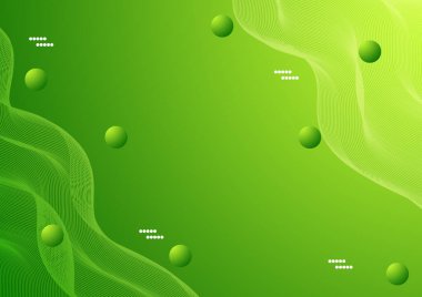 soyut arkaplan dalgası teknolojisi yeşil renk tonu illüstrasyonu