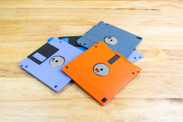 Floppy Disk Dischetto Era Una Forma Onnipresente Memorizzazione Scambio Dati — Foto Stock
