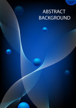 soyut arkaplan çizgisi mavi top parlaklığı mavi vektör çizimi ile paralel