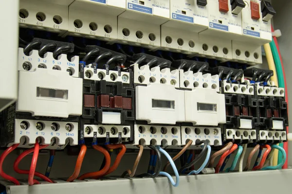 Control Cabinet Electric Board Circuit Ship Industry — Foto de Stock