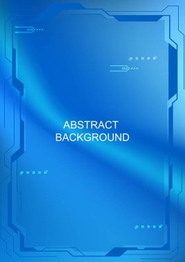 grafik tasarım deseni veya şablon çerçeve mavi renk ton vektörü çizimi