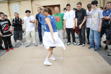 sokak dansçıları Festivali Ağustos 05, 2012, st. petersburg, russi