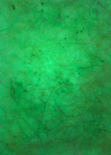 Papir med grønn og brun maling, abstrakt – stockfoto