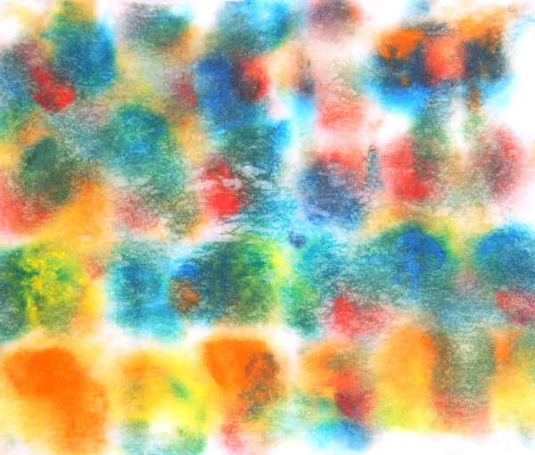 Abstrakt hand dras akvarell bakgrunden: blå, grön, röd och gul blu — Stockfoto