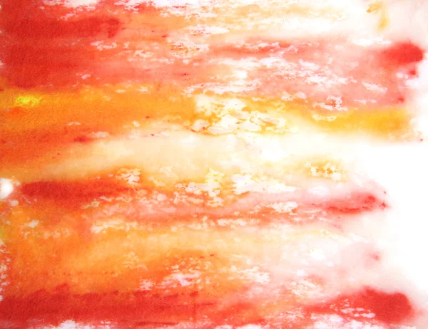 Abstract hand drawn paint background: red, yellow, and orange horizontal pa — Stock Photo, Image